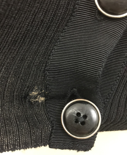 Karen Millen Women's Cardigan Size XS Black Pockets Stretch Button Used F1 - Picture 7 of 13