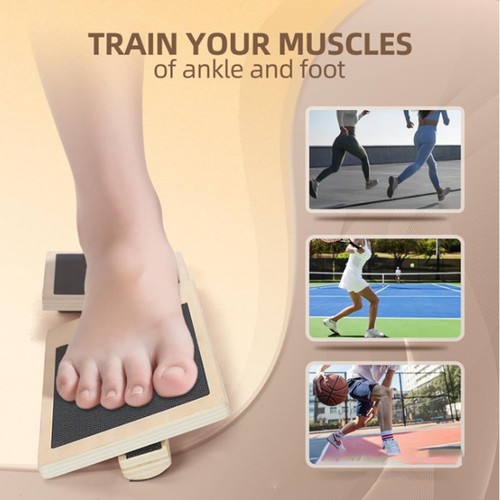 2PCS Leg Balance Board Wooden Ankle Foot Strengthener Trainer Balance Training - Picture 10 of 11