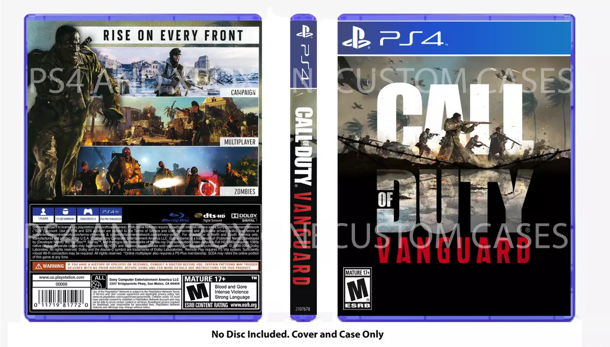 Call of Duty: Ghosts - Replacement PS4 Cover and Case. NO GAME!!