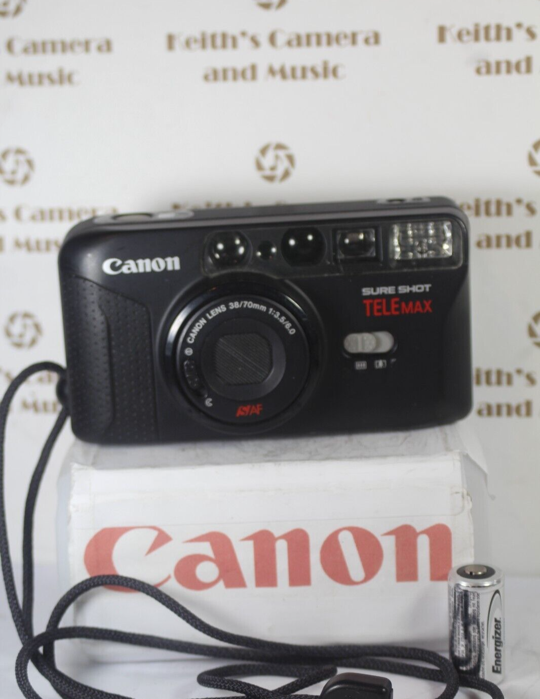 1yr warranty MINT Canon Sure Shot Telemax 35mm Point & Shoot Film