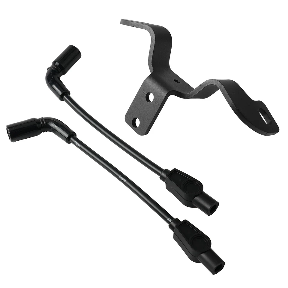 Kit de reubicación de bobina de encendido para Harley Davidson Sportster 2007-2022 cables negros Foto 2 de 4