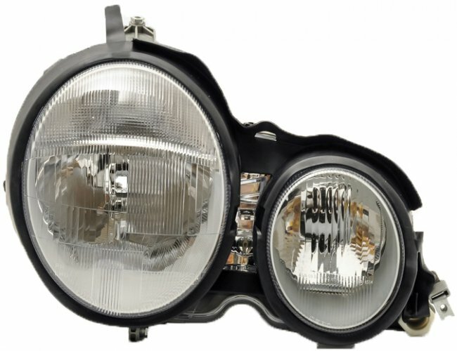 Phare avant droit Mercedes E-class W210 projecteur halogène côté passager pour routière 1995-1999
