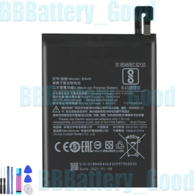 New Replacement Phone Battery BN48 For Xiaomi Redmi Note 6 Pro Note6 Pro 4000mAh