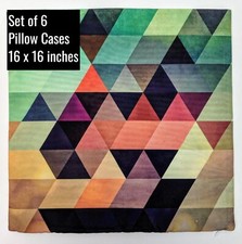 Fashion Cushion Cover Pillow Cases Home Sofa Decor 16 x 16 inch Set of 6