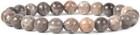 Natural Coral Fossil Petoskey Stone Gemstone 8mm Round Beads Stretch Bracelet 7