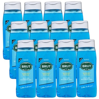 Brut Sport Style 12 x 500 ml All in One Shower Gel Duschgel Showergel Set