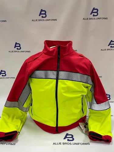 Elbeco SH3706RY Hi-Vis Softshell Jacket / Size 2XL / Red/Hi-Vis - Picture 3 of 10