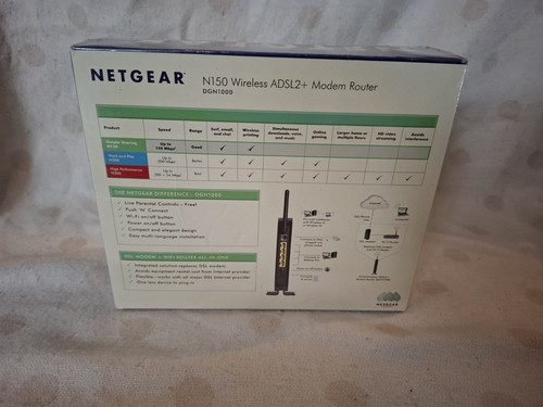 Netgear N150 Wireless ADSL2+ Modem Router BNIB - Zdjęcie 6 z 9