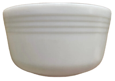 HAMILTON BEACH MIXER #20 MILK GLASS MIXING BOWL, RACINE, WI, MADE IN USA