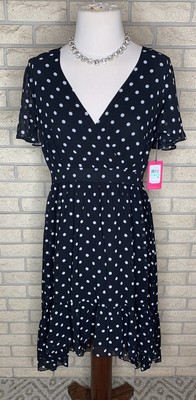 vince camuto polka dot dress