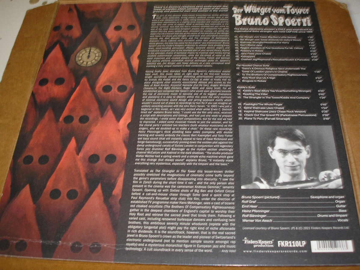 英LP Bruno Spoerri Der Wurger Vom Tower FKR110LP Finders Keepers Reco /00260 BRUNO SPOERRI / DER WÜRGER VOM TOWER. FINDERS KEEPERS LP