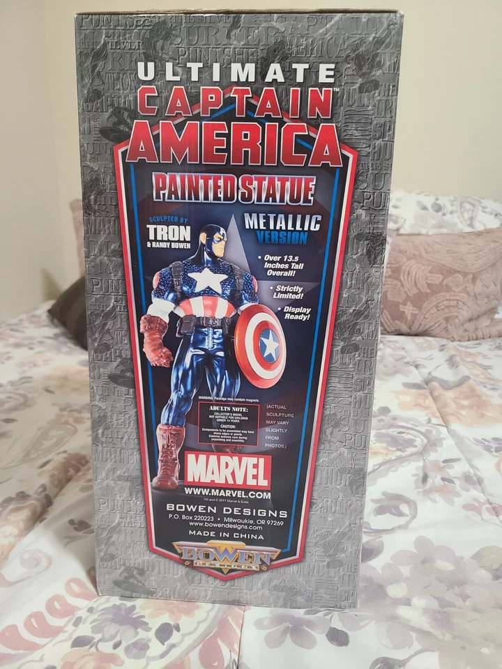 Ultimate Capitán América Variante Metálica Estatua 812/1380 Bowen Designs Foto 4 de 4