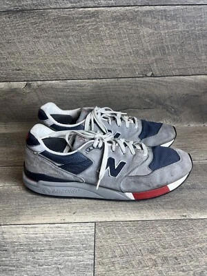 New Balance 998 Made in USA Grey Navy Red for Sale | Authenticity