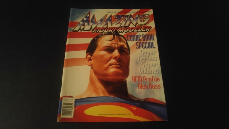 AMAZING Figure Modeler Magazine #30 Comic Books Alex Ross Heroes Villains Models