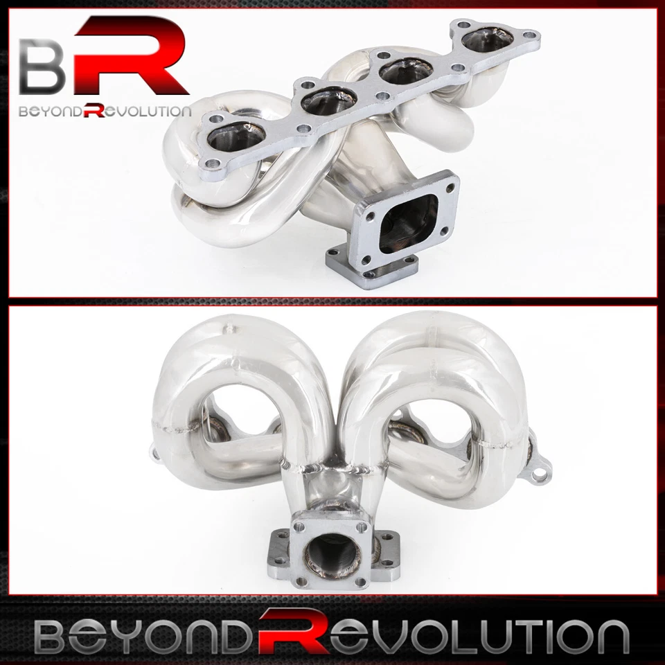 For Integra Civic Del Sol CRX B16 B18 B20 T3 T4 Turbo Manifold Exhaust WG Flange - Image 2 of 4