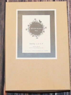 Beekman 1802 Goat Milk Baby Soap Set (6) NIB