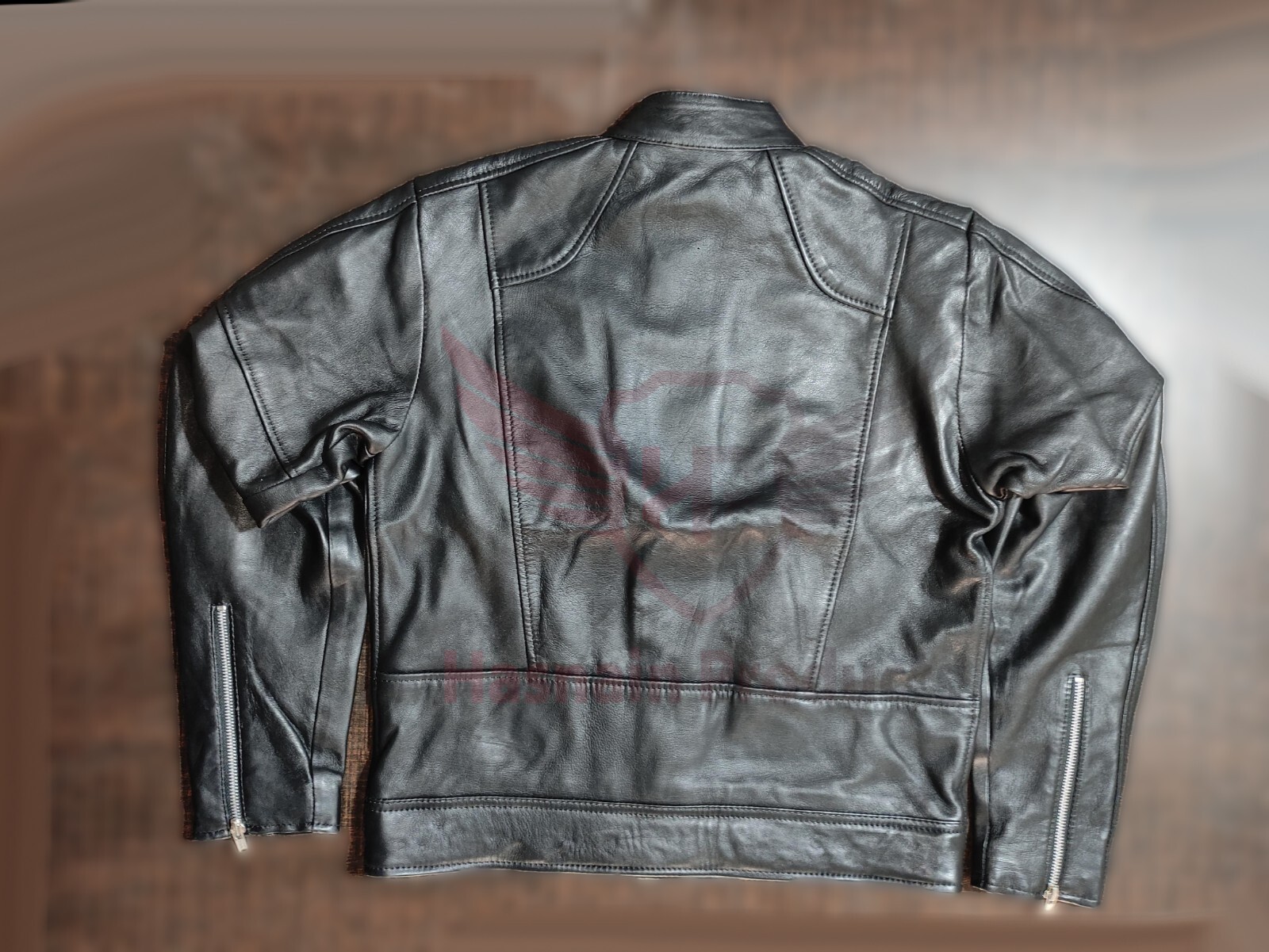 ALTRA GIACCA DA CORSA IN VERA PELLE NERA PER TUTTI DA UOMO FIT