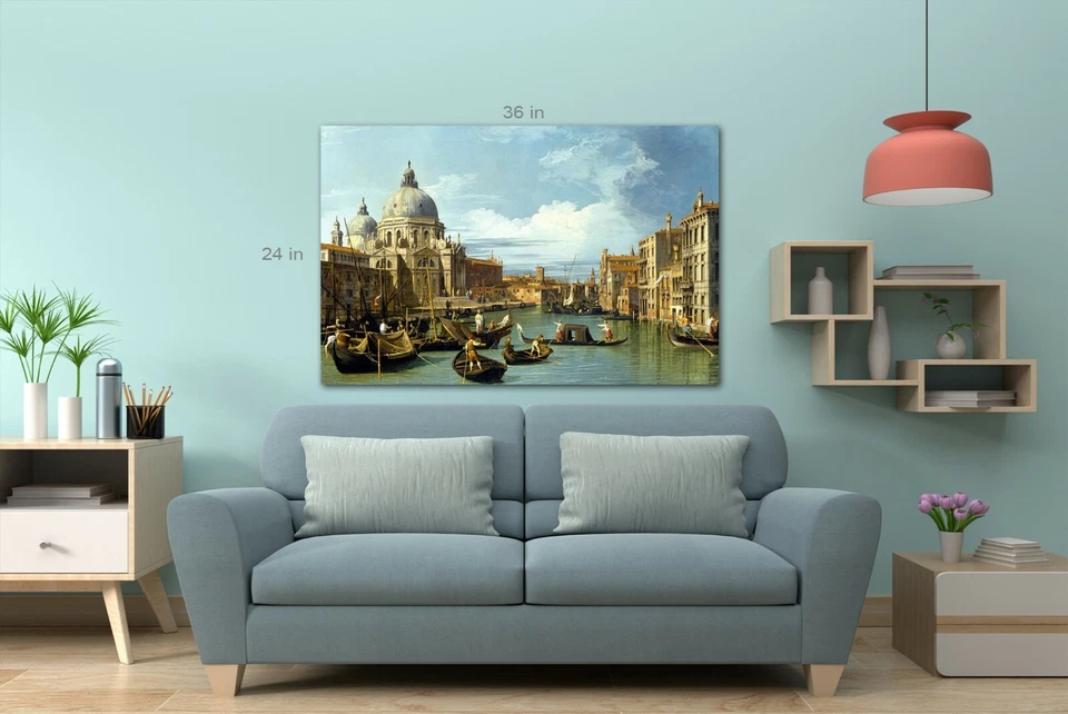 the grand canal venice, canaletto Canvas Wall Art Picture Print - Image 4 of 4