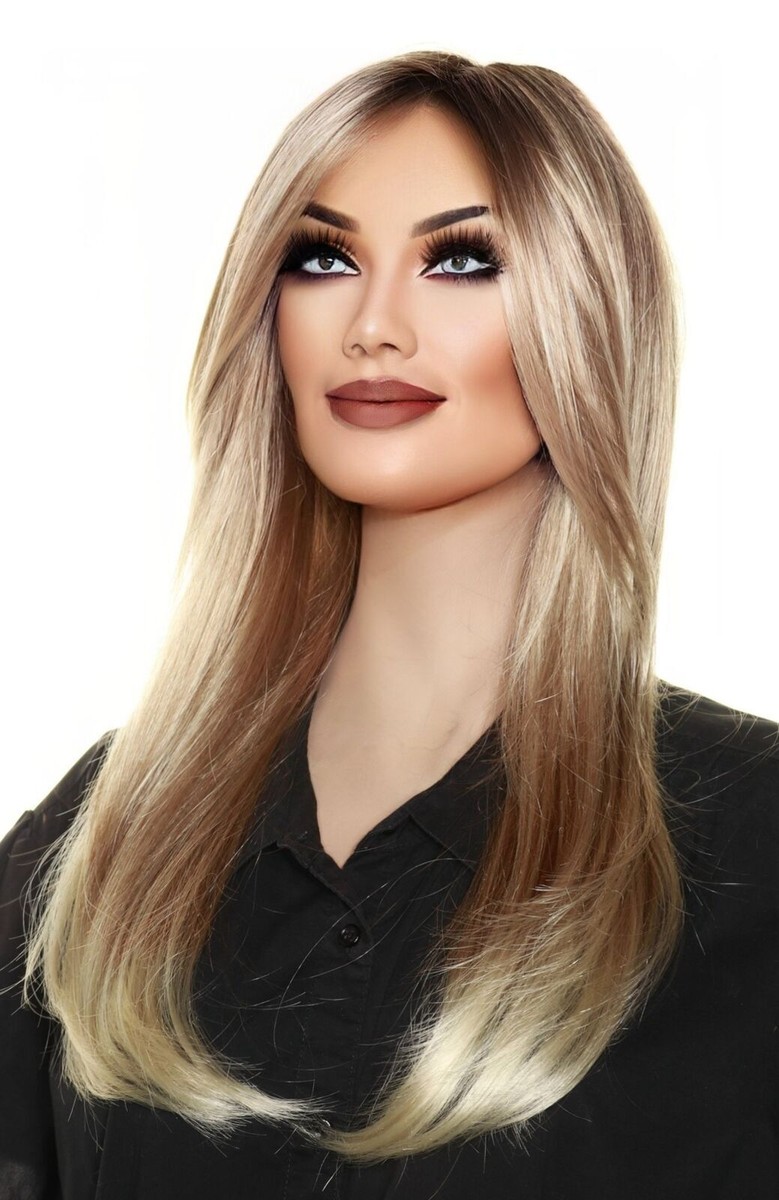 ZARA RENAU LACE FRONT MONOTOP WIG ROOTED 27t613S8 SHADED SUN SEXY