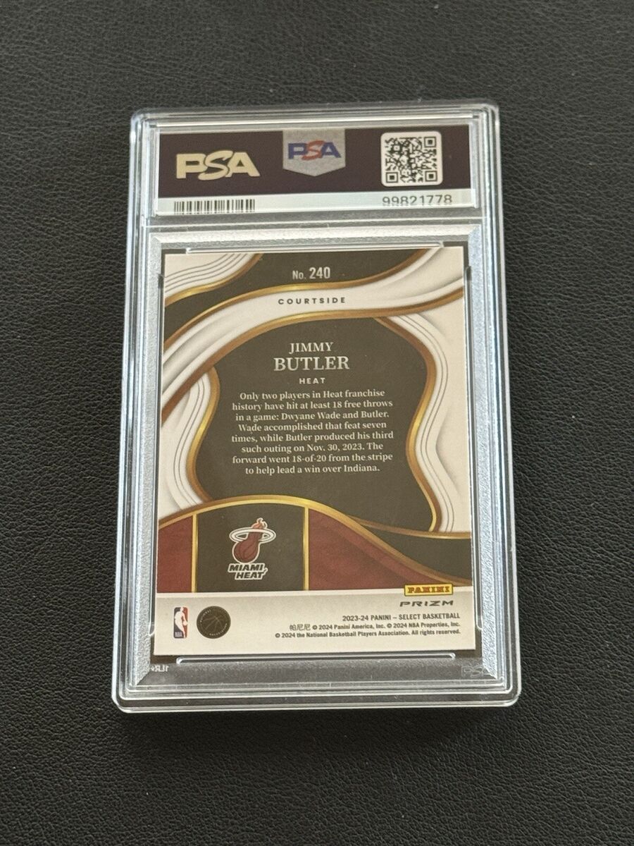 2023-24 Panini Select NBA Jimmy Butler Zebra Prizm SSP #245 2023-24 Panini Select NBA Jimmy Butler Zebra Prizm SSP #245