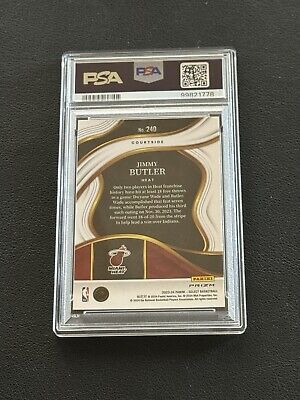 2023-24 Panini Select NBA Jimmy Butler Zebra Prizm SSP #245 2023-24 Panini Select NBA Jimmy Butler Zebra Prizm SSP #245