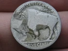 1920 D Buffalo Nickel 5 Cent Piece- Denver, Good Reverse Details