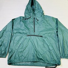 Vintage Gap Anorak Hoodie Jacket Mens Large Green Pullover Zip Packable 90s Y2K