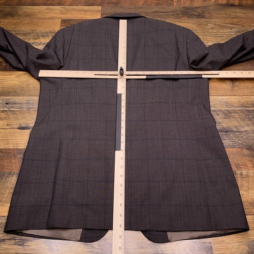 Vintage Polo University Club Ralph Lauren Blazer Mens 44S Gray Plaid Wool - Picture 12 of 15