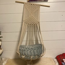 40  Cat Bed Kitty Hammock Macrame Cat Swing Bed Kitten Cage Cotton Rope Hanging