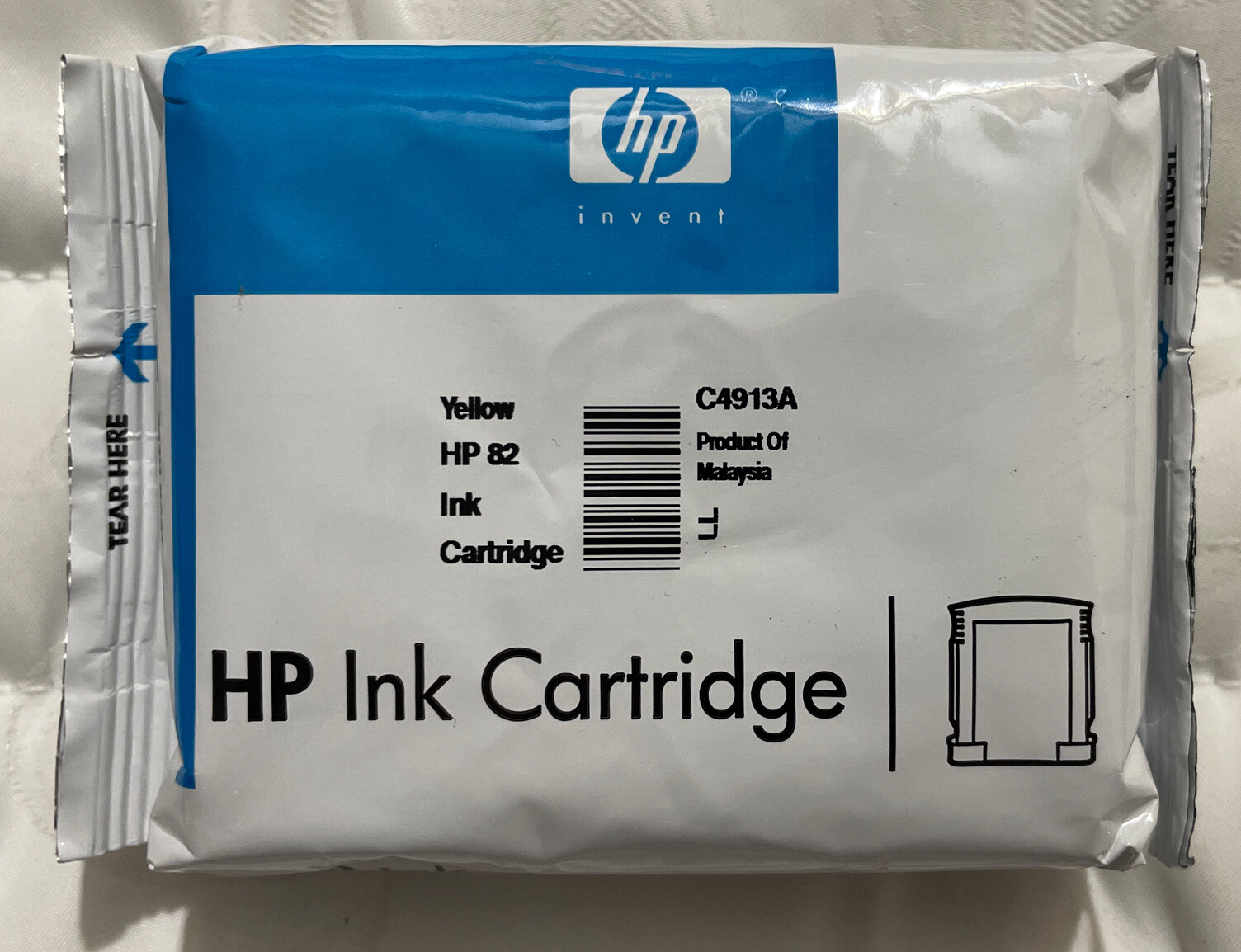 HP 82 Yellow DesignJet Ink Cartridge 69ml C4913A OEM Genuine Sealed ...