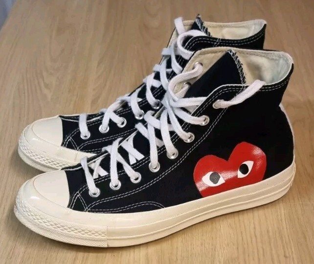 Men's Converse Comme Des Garcons Play 70 High Top Trainers Mint CWB UK Size 