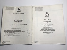 Centipede Video Arcade Game Schematic Wiring Diagrams Set Of 2 Original 1981