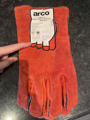 Arco Schweißerhandschuh rot Leder