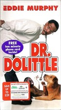 Dr. Dolittle VHS 1998 Eddie Murphy Ossie Davis Oliver Platt Comedy Family PG-13