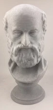GREEK SCULPTURE LYSIAS 8.6 INCH/225 MM, MUSEUM REPRODUCTION