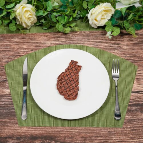 Round Table Placemats Set of 7 Wedge Placemat with Centerpiece Round Mat Heat... - Picture 9 of 9