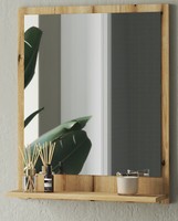 Bad Spiegel Wandspiegel Eiche Mit Ablage Badezimmer MöBel Torsby 60 X 75 Cm