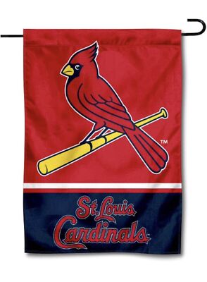 MLB St. Louis Cardinals Garden Flag Double Sided MLB Cardinals Premium Yard Flag