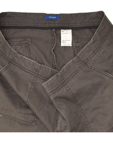 DOCKERS Womens Casual Shorts US 16 2XL W38 Brown Cotton AD45 - 第 3/3 張圖片