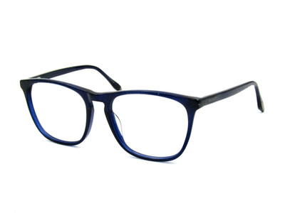 SpecSavers Hackett Square Eyeglasses Frame, Blue. 55-18-145, Unisex #94