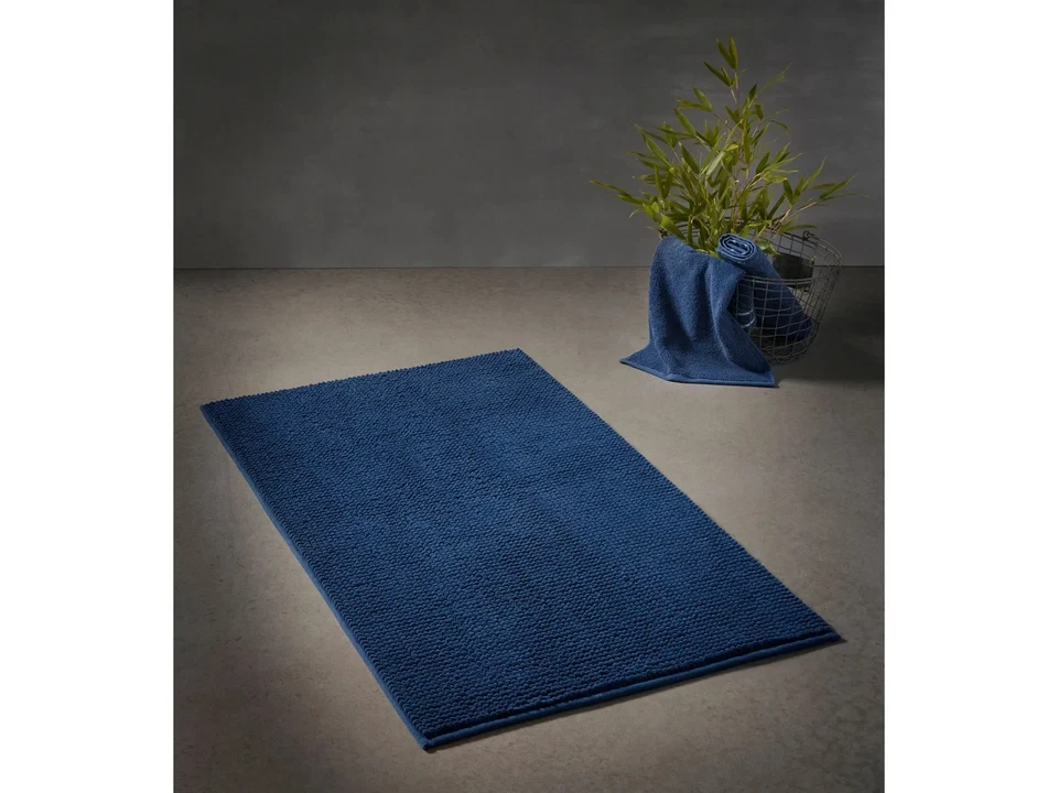 LOOKS Wolfgang Joop Badematte Badteppich Duschvorleger Matte Bad blau 60 x 100 - Bild 2 von 4