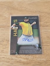 2020 Bowman Platinum Top Prospect Autographs #TOP47 Hogan Harris