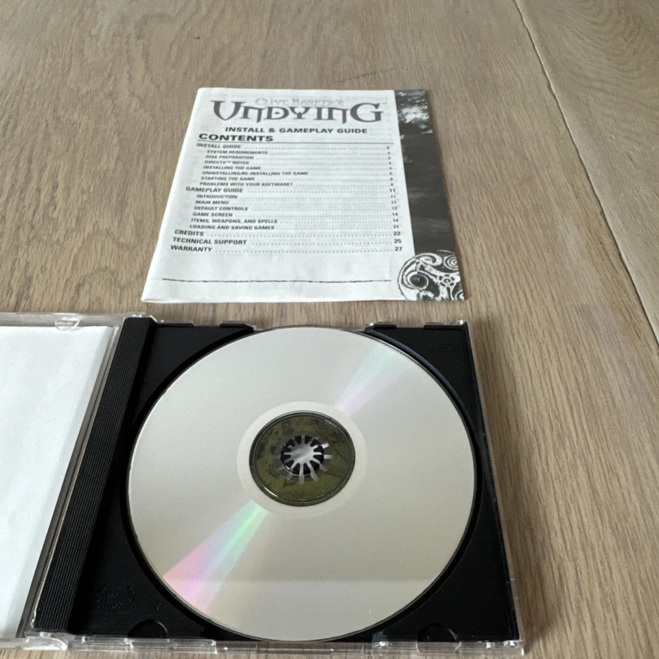 Clive Barker's Undying Vintage Windows PC Game And Manual Pre Owned - Image 4 of 4