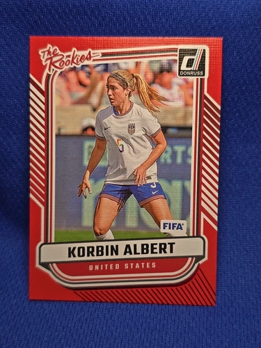 2024-25 Panini Donruss Soccer The Rookies Red Korbin Albert #8 - United States