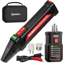 Circuit Breaker Finder Tool Kit, GFCI Outlet Tester with Dual-Sided LED Indic...