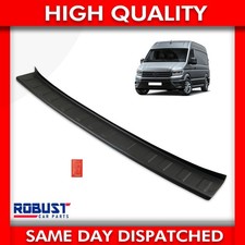 BLACK ABS REAR BUMPER COVER PROTECTOR GUARD STEP SILL FOR VW CRAFTER 2018 ONWARD