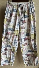TOMMY BAHAMA White Surf Nation Lightweight Pajama Pant Men  s size Medium