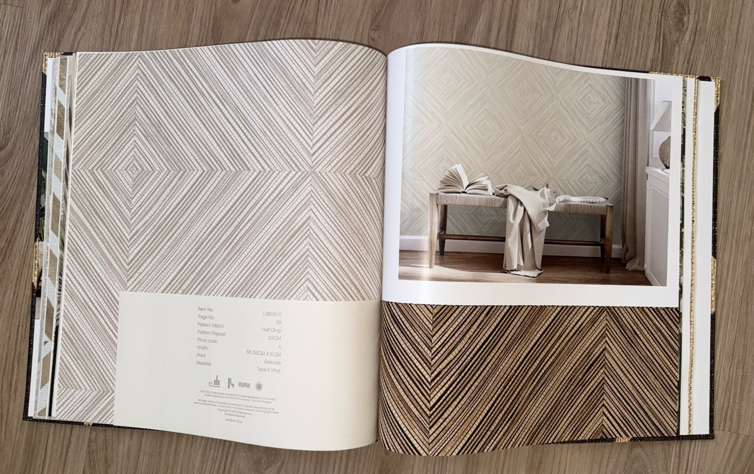 Wallpaper Sample Large Book Arts Crafts Wallquest Savannah Grass Nature