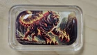 Hayleybug Mint 2 oz Silver Bar - Flaming Tiger #02/15