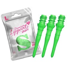L-style Premium Lip Point Short Tips Neon Green